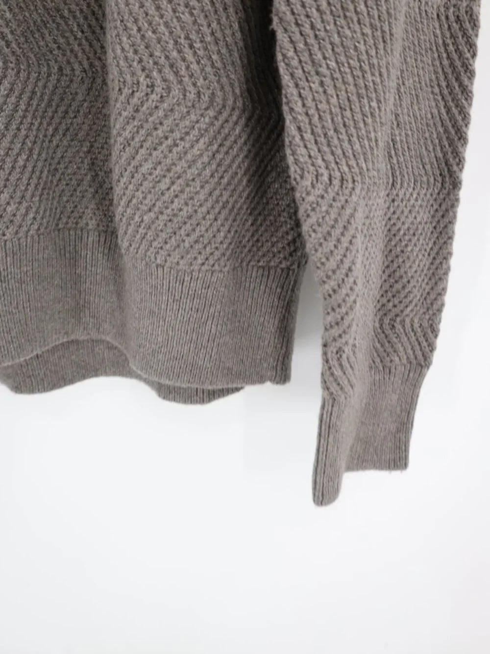 NWT Banana Republic Sweater Men's Large Cotton Wool Crew Neck Herringbone knit